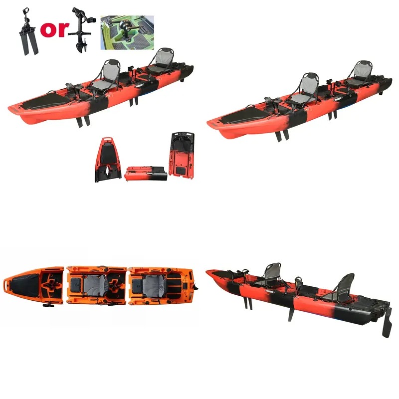 Fishing Kayak Sit In - Горячая распродажа: 14-футовый двухместный каяк с
