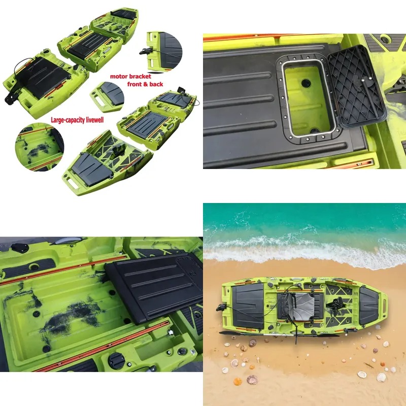 Fishing Kayak Pedal Drive - 10-футовый каяк с педальным приводом и