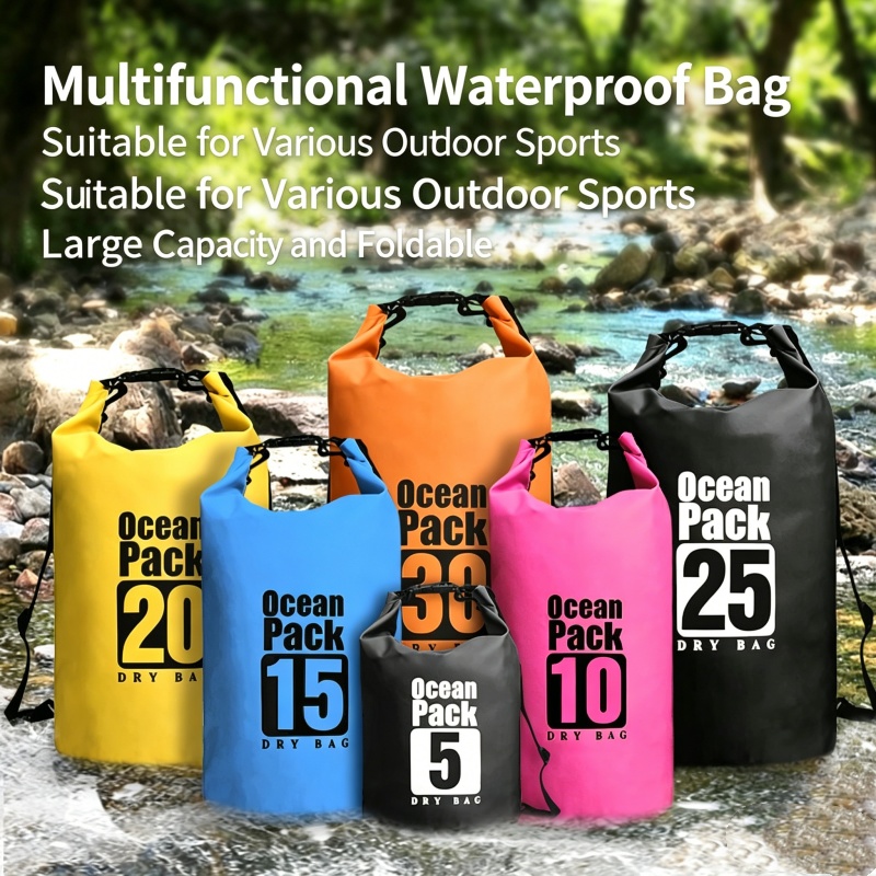 Fishing Kayak Storage Bag - Водонепроницаемая сумка-гермомешок для плавания 5л/10л/20л/30л, для