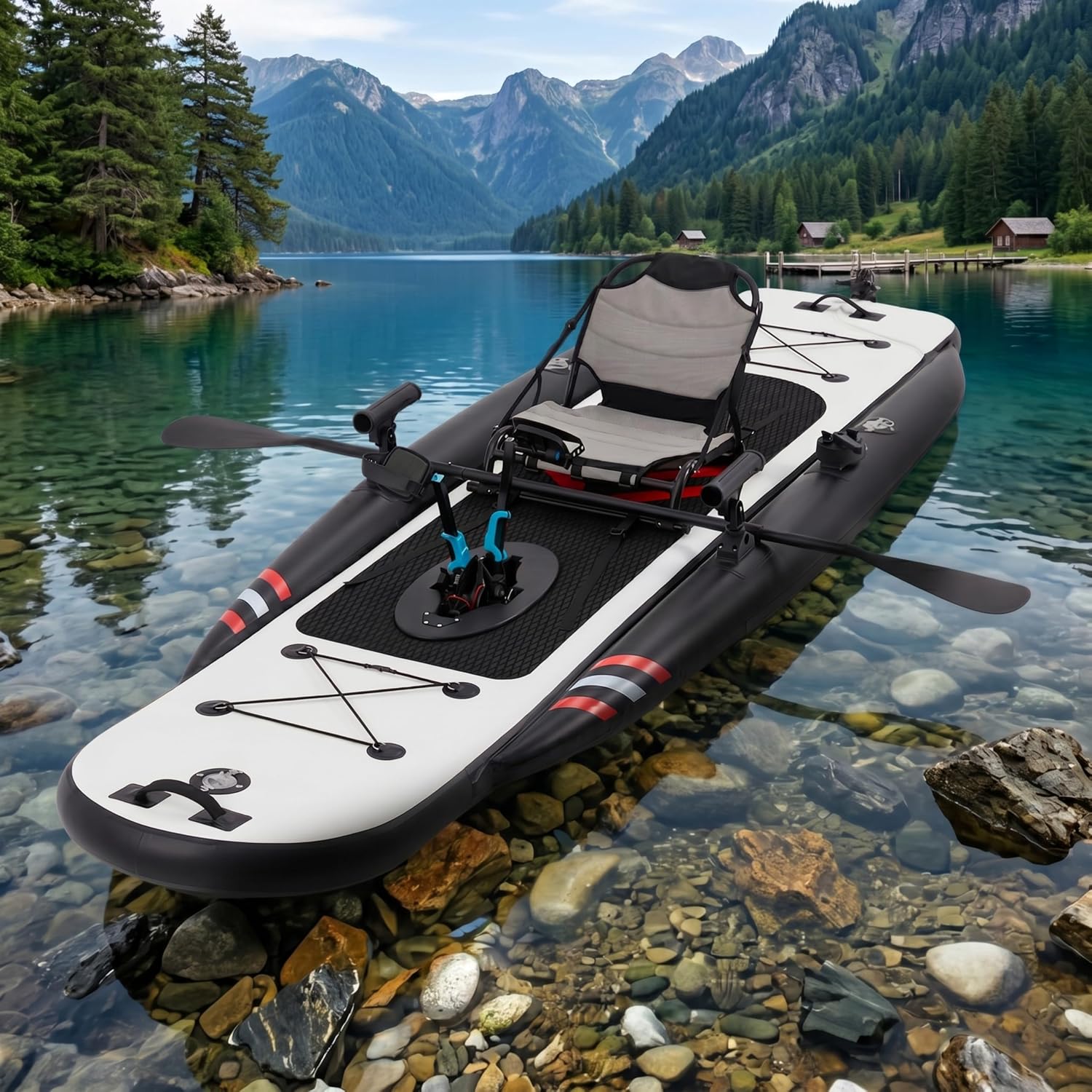 Надувная рыбацкая байдарка из  – обзор и цена Fishing Kayak Seat