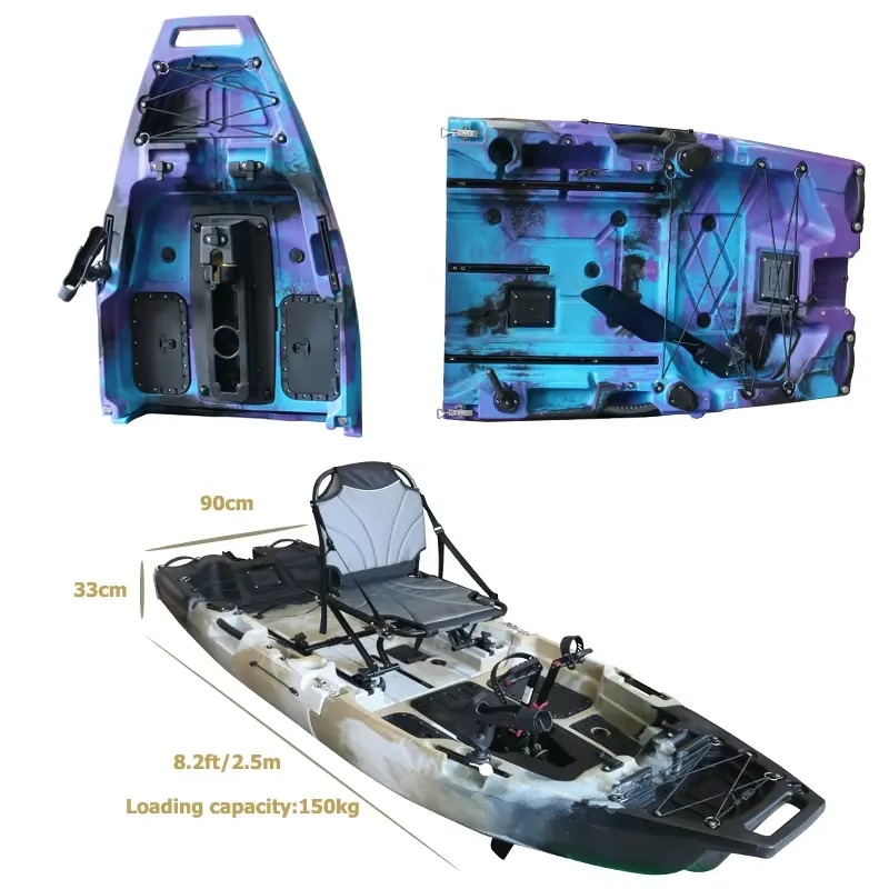 8-футовый модульный одноместны – обзор и цена Fishing Kayak Pedal Drive