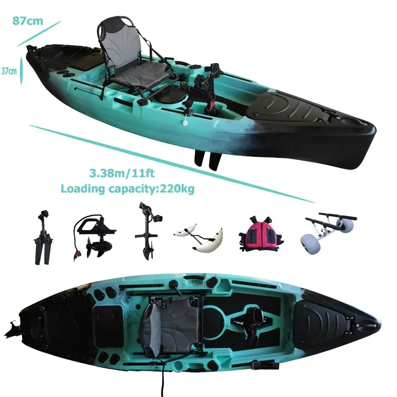 Рыболовный педальный каяк 11 ф – обзор и цена Fishing Kayak Pedal Drive