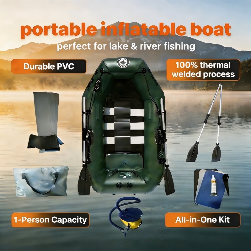 Надувная лодка для рыбалки на  – обзор и цена Fishing Kayak Inflatable