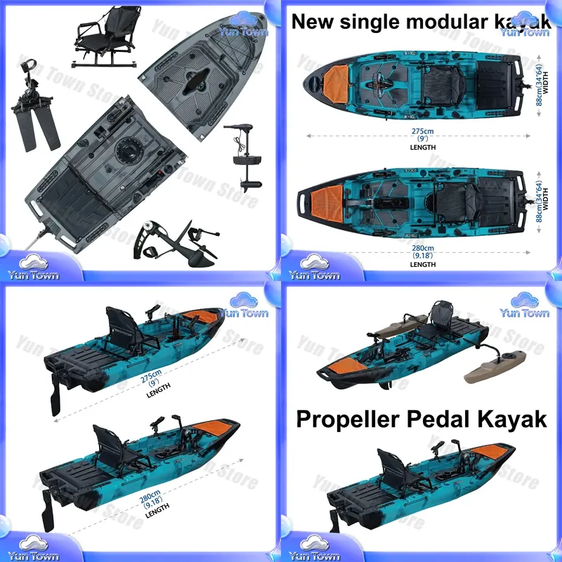 Модульный каяк 9,5 футов с пед – обзор и цена Fishing Kayak Sit In
