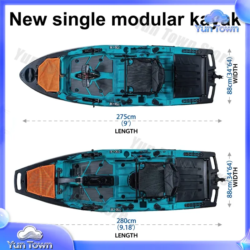 Модульный каяк 9,5 футов с пед – обзор и цена Fishing Kayak Sit In
